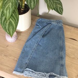 Loft denim skirt